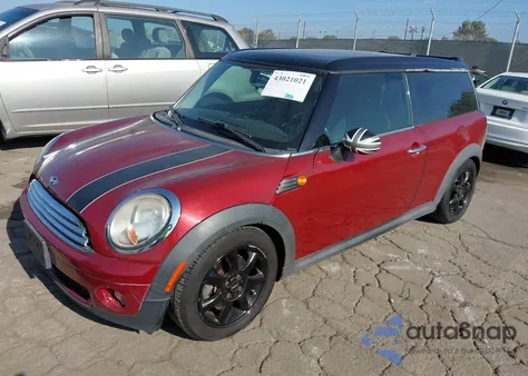 2010 Mini Cooper Clubman z USA, uszkodzony, nr VIN WMWML3C53ATX37790